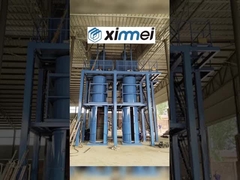 Placa de presión de vapor de espuma de cilindro rebondado Tanque de moldeo triple Línea de trabajo de espuma