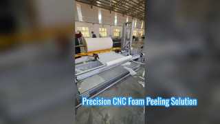 Pelador de espuma CNC de alta precisión para espuma cilíndrica de PU