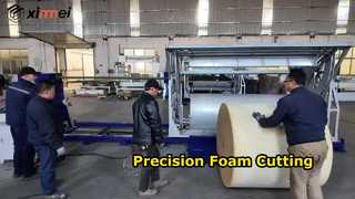 Máquina cortadora de precisión divisora ​​de bloques de espuma