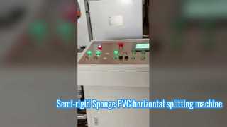 La máquina cortadora de cinta semiautomática corta consistentemente espuma de PU semirrígida y readherida en capas