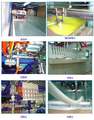 Equipo automático horizontal de la espuma de poliuretano de la máquina de la producción de la espuma de la PU del CE
