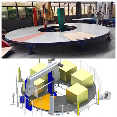 Máquina cortadora de espuma de esponja de división Horizontal profesional de esponja de carrusel de alta calidad