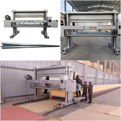 2150mm PE máquina de corte de espuma CNC pista de 60 metros espuma larga grantería horizontal que se mueve en la vía férrea alta eficiencia