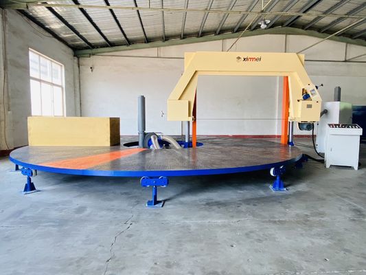 Cortador rotatorio automático de espuma de esponja de PU, succión de carrusel de división Horizontal