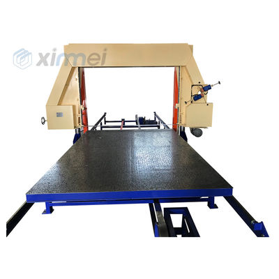 Máquina de corte de espuma de PU horizontal con mesa de trabajo Delta VFD y dispositivo de succión de aire para el corte de precisión