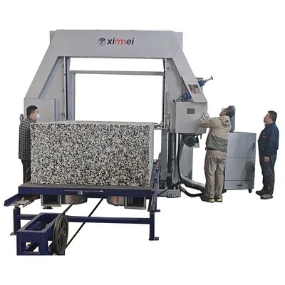 Máquina de corte horizontal de espuma de esponja de control digital semiautomático de alta precisión operada por una sola persona